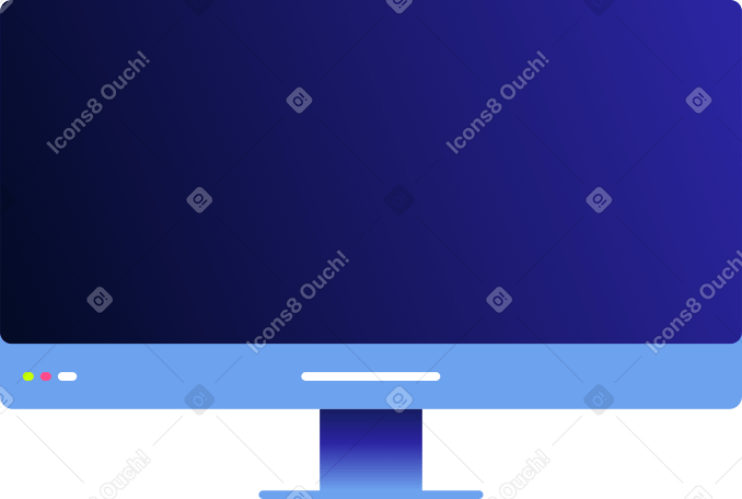 blue computer monitor PNG, SVG