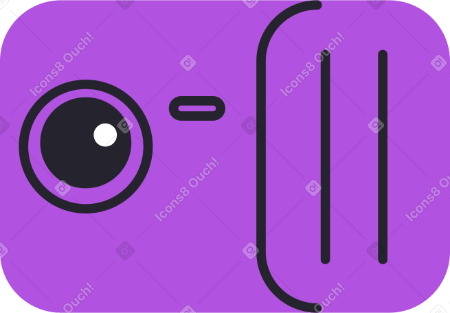 small purple camera Illustration in PNG, SVG