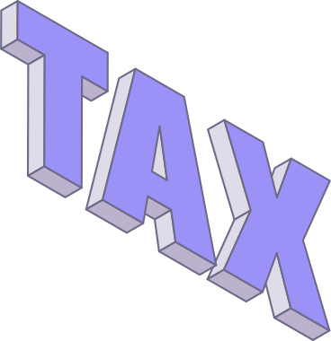 Lettering tax text PNG, SVG