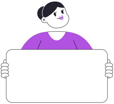 Frau mit banner PNG, SVG