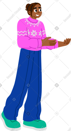 拿着东西的年轻女人 PNG, SVG