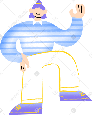 person standing with one foot put on something and arm up в PNG, SVG