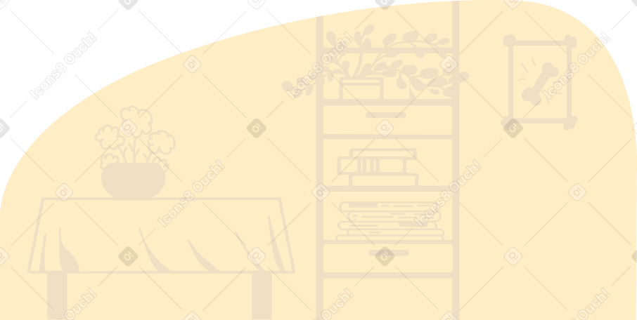 background at home Illustration in PNG, SVG