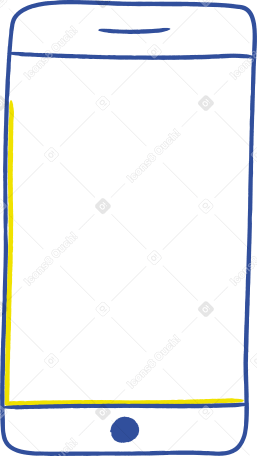 smartphone azul PNG, SVG