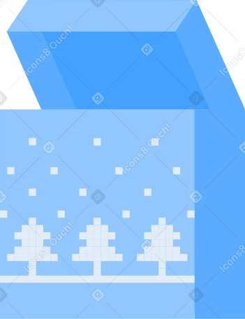 box of christmas decorations PNG, SVG