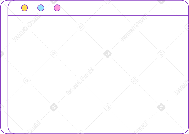 empty browser window PNG, SVG
