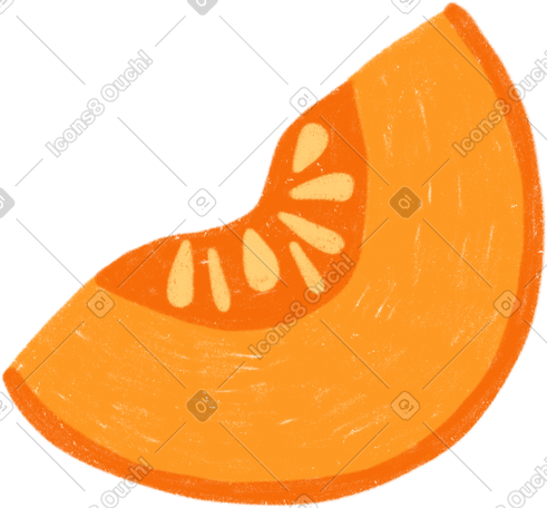 pumpkin piece PNG, SVG