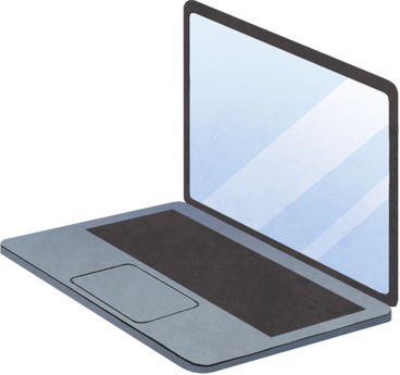 Opened laptop PNG, SVG