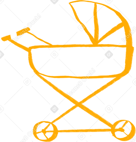 yellow stroller в PNG, SVG