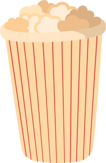 tall paper cup of popcorn PNG, SVG