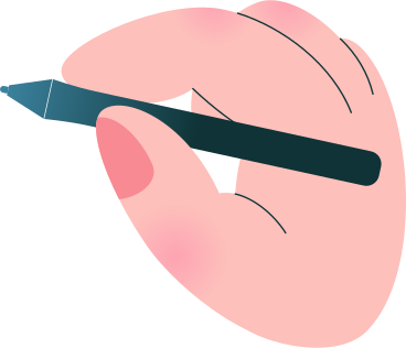 hand with stylus PNG, SVG