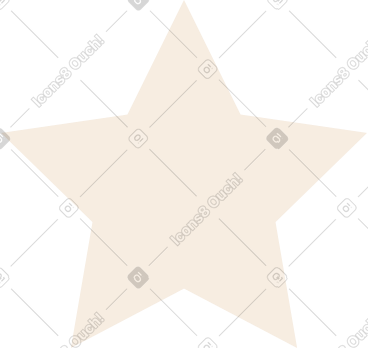 Beige star PNG, SVG