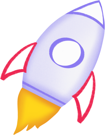 flying rocket PNG, SVG