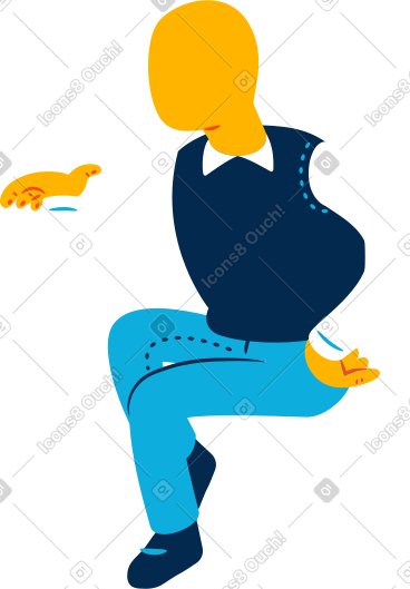 Old man sitting PNG, SVG