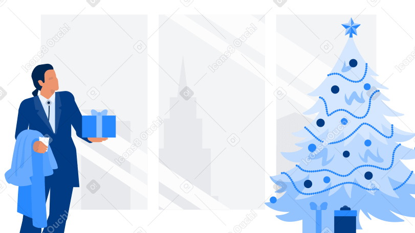 Gift for christmas  Illustration in PNG, SVG