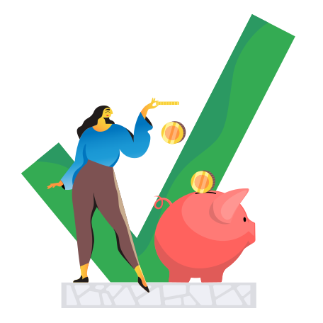 Financial savings Illustration in PNG, SVG