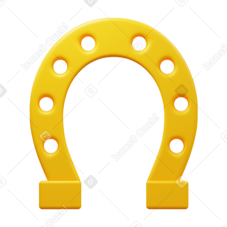 3D horseshoe PNG, SVG