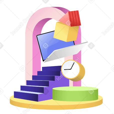 Work life balance and time management PNG, SVG