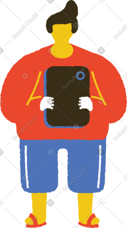 电话的男人 PNG, SVG