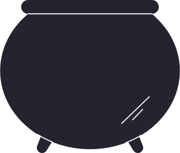 big empty cauldron PNG, SVG