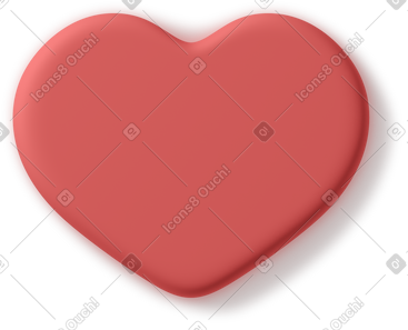 Red heart icon PNG, SVG