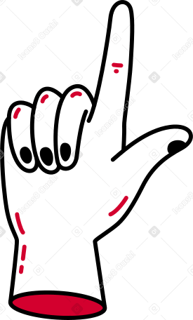 main avec le doigt pointé PNG, SVG