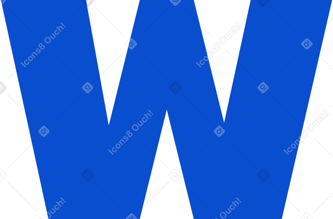 letter w PNG, SVG