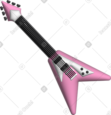 Pink guitar PNG, SVG