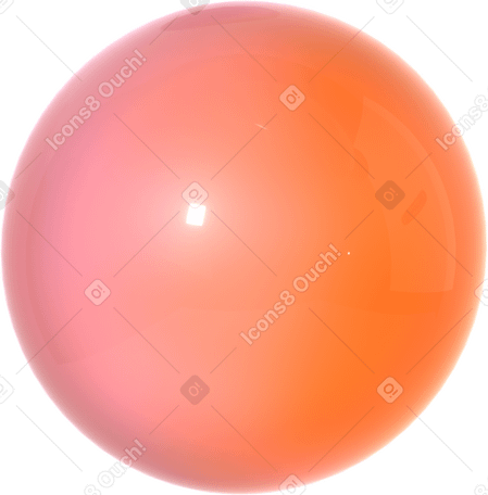 3D Esfera degradada brillante PNG, SVG