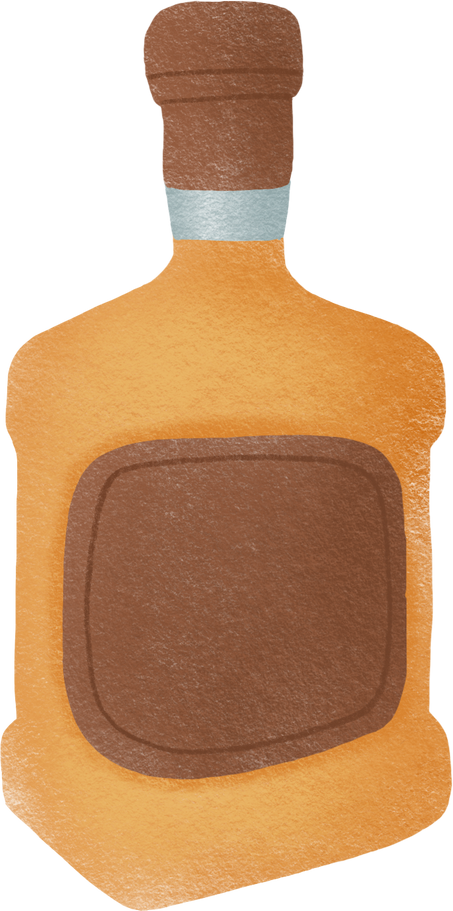 whisky Illustration in PNG, SVG