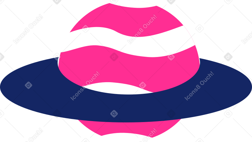 pink planet Illustration in PNG, SVG