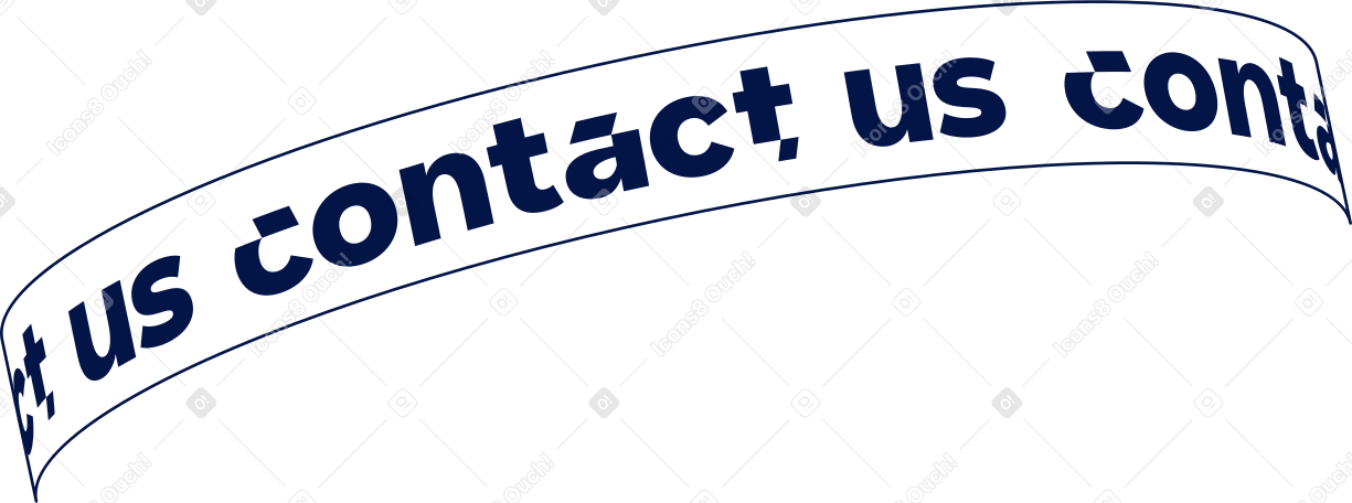 text contact us lettering top PNG, SVG