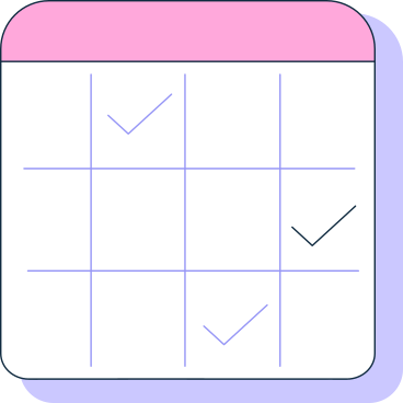 Kalender mit markierten tagen PNG, SVG