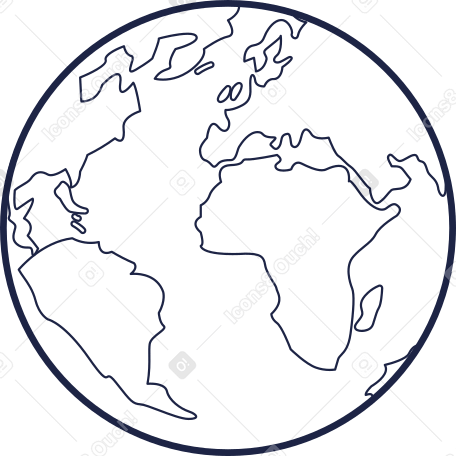 Mapa do globo do planeta terra PNG, SVG