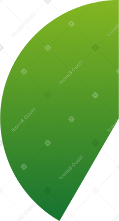 green 150 degree circle PNG, SVG