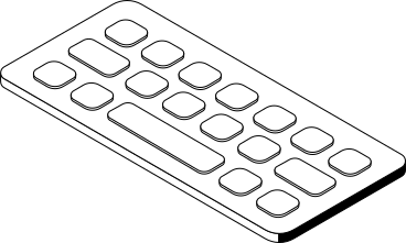 Clavier blanc PNG, SVG