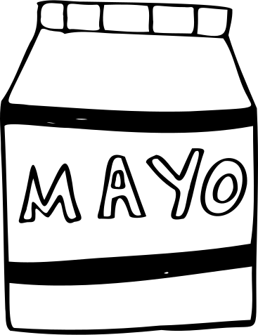 Pot de mayonnaise PNG, SVG