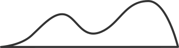 Wavy cloud with black outline в PNG, SVG