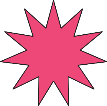 eleven-pointed star PNG, SVG