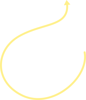 yellow curved arrow PNG, SVG