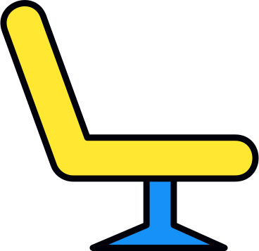 등받이가 있는 작은 의자 PNG, SVG