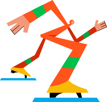 male ice skater PNG, SVG