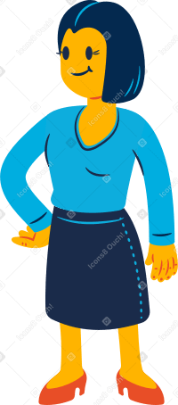 confident woman Illustration in PNG, SVG
