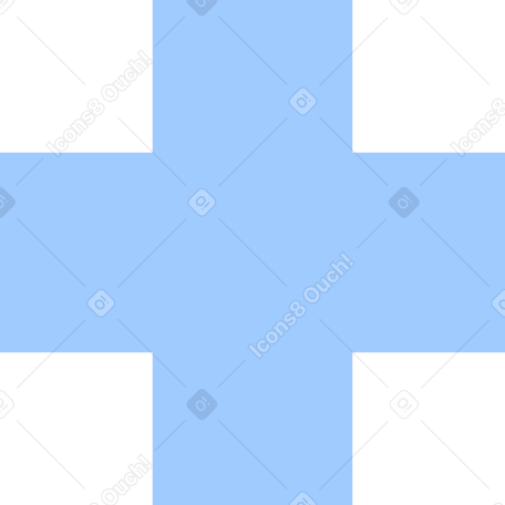 light blue cross Illustration in PNG, SVG