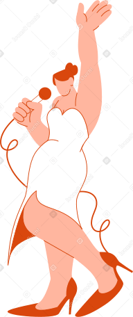 женщина с протянутой вверх рукой в PNG, SVG