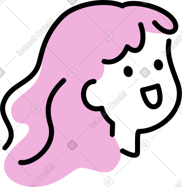 美丽的女人头 PNG, SVG