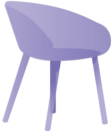 Sedia con schienale morbido PNG, SVG