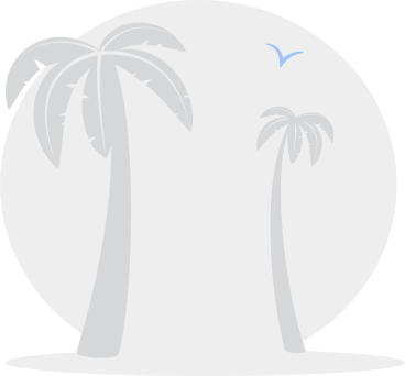 background beach with palm trees PNG, SVG
