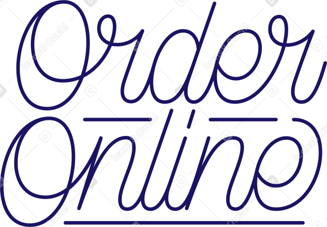 lettering order online Illustration in PNG, SVG