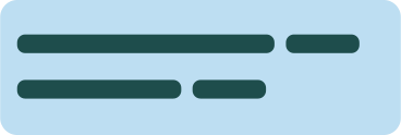 Blaues rechteck mit textzeilen PNG, SVG